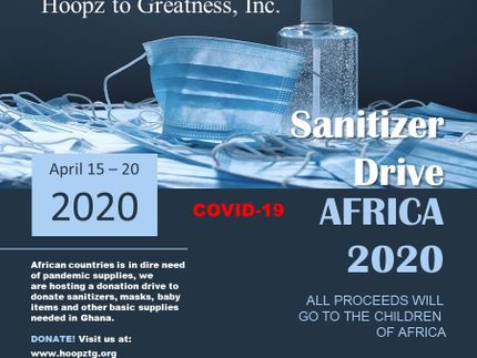 April 15-20, 2020 Sanitizer Drive